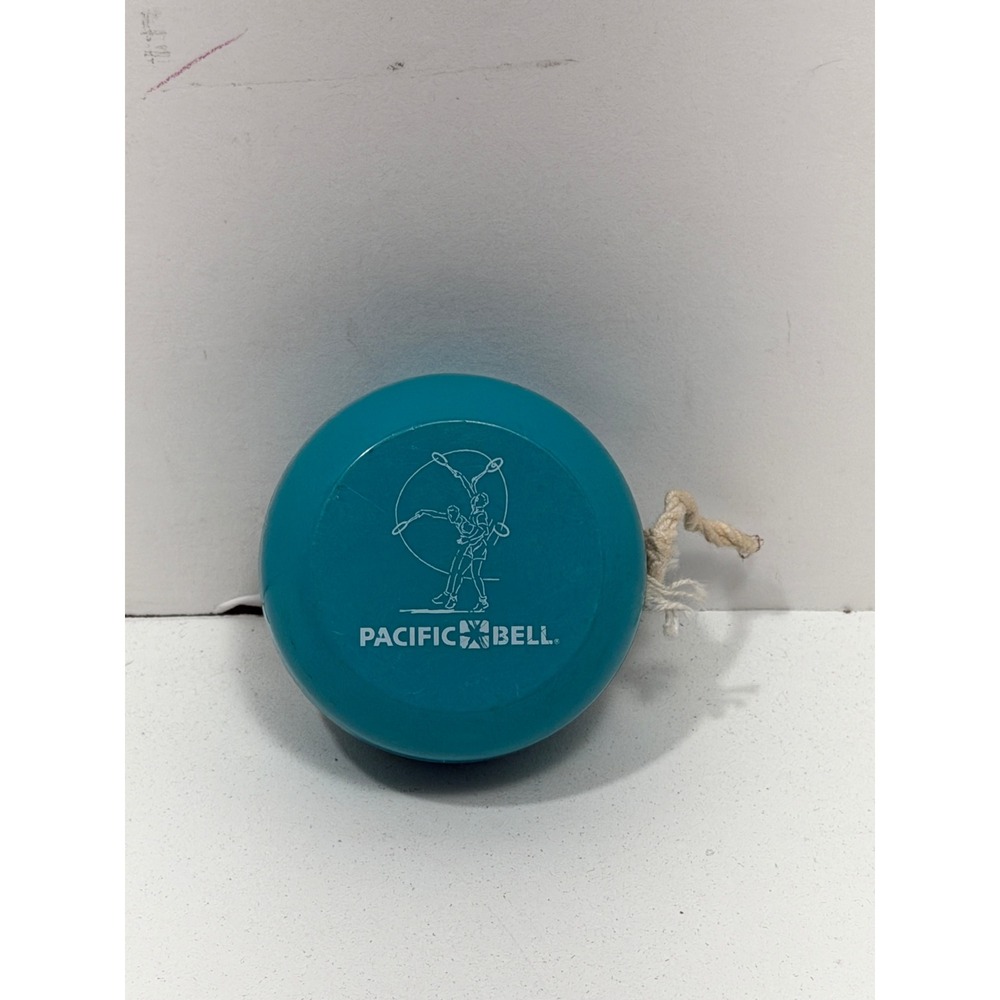 Vintage Pacific‎ Bell Promotional Yo-Yo Teal Plastic Collectible Toy Logo 90s